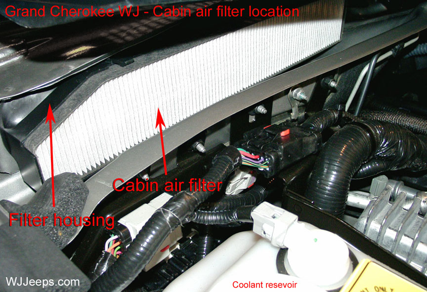 Jeep WK Grand Cherokee Cabin Air Filter Accessory 