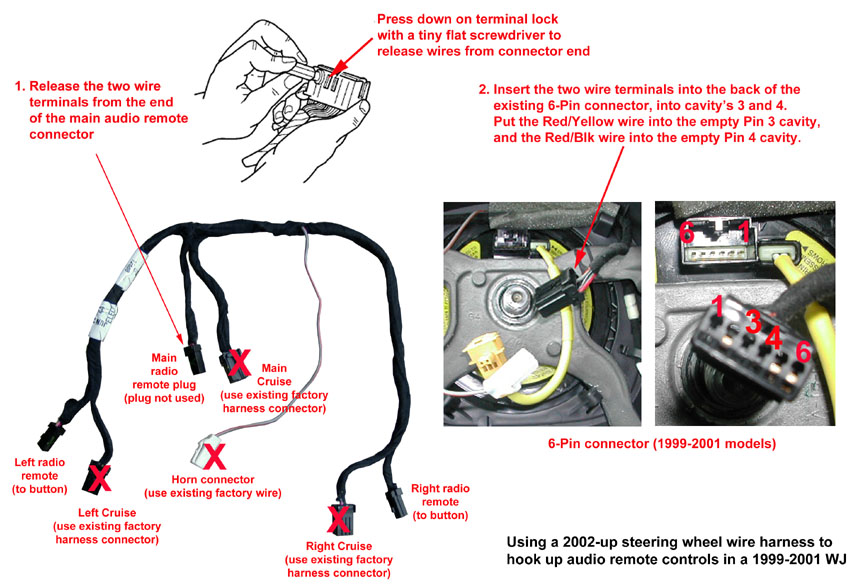 Jeep WJ Grand Cherokee Steering Wheels and Buttons | JeepSpecs.com