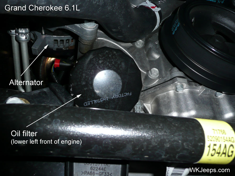 Jeep WK Grand Cherokee Engine Oil and Filter Change 