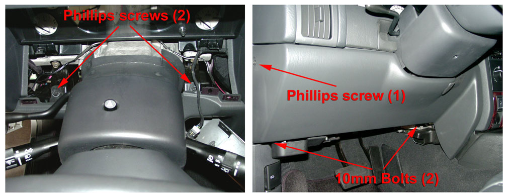 Jeep WJ Grand Cherokee HVAC replacement – Instrument Panel Removal